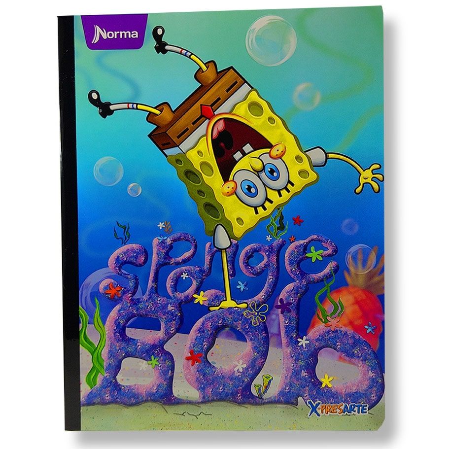 Cuaderno Norma Cosido Cuadriculado 100 Hojas Bob Esponja 45 OFF