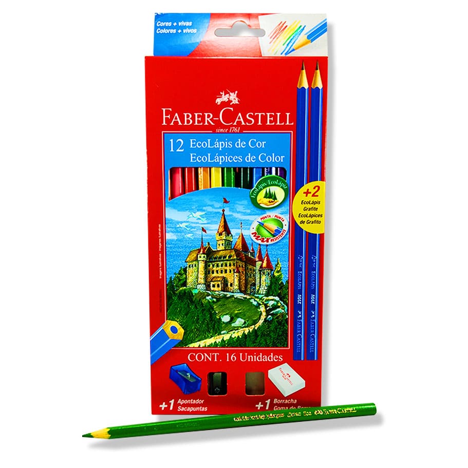 Colores X 12 En Estuche Rígido Faber Castell