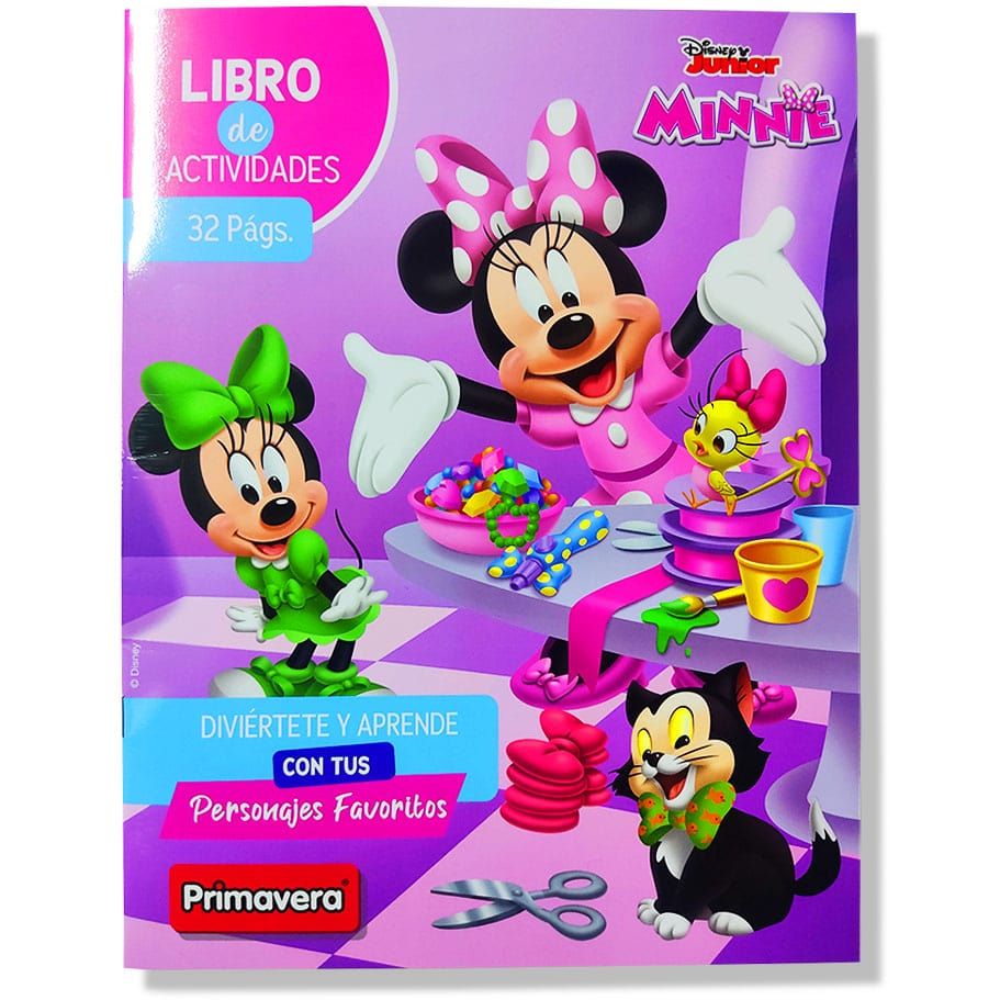 Libro De Actividades Primavera Minnie 32 Páginas -  