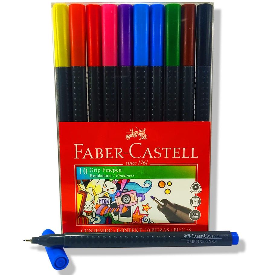 Rotuladores / Micropunta Faber-Castell x10 