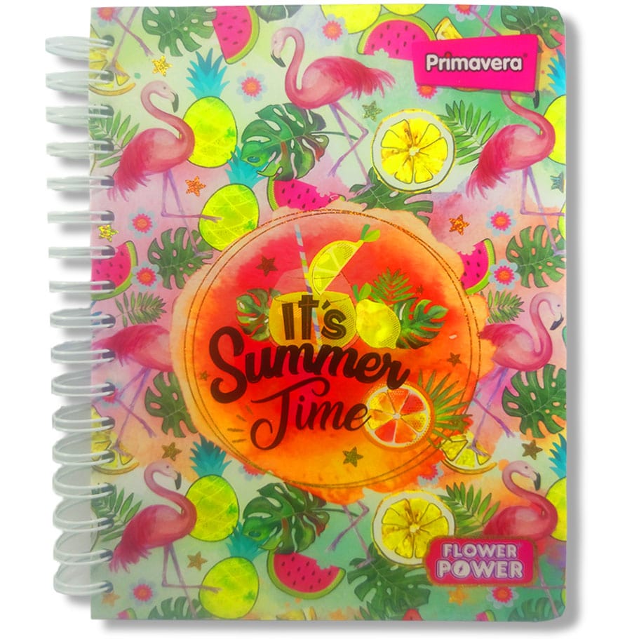 Cuaderno Argollado Primavera 7 Materias Tamaño 85 Motivo 3 Ref. 1509_005 Cod. 7707898692593-min