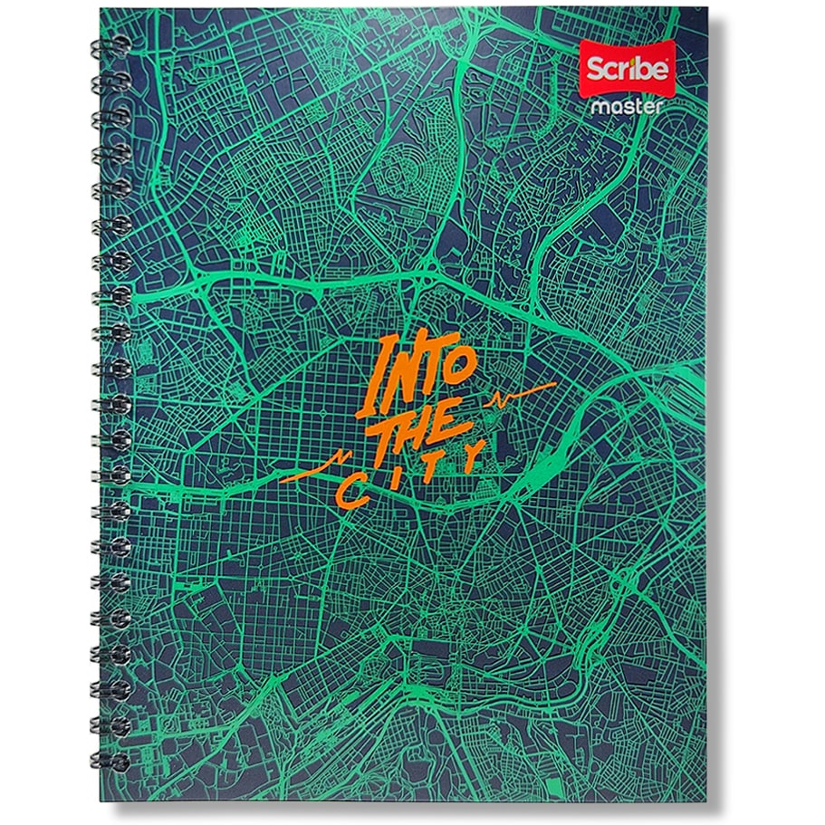Cuaderno Grande Argollado Scribe Master 80 Hojas - Motivo 16-min