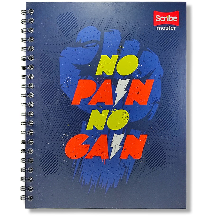 Cuaderno Grande Argollado Scribe Master 80 Hojas - Motivo 17-min