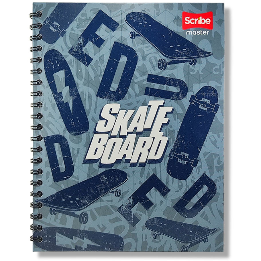 Cuaderno Grande Argollado Scribe Master 80 Hojas - Motivo 3-min