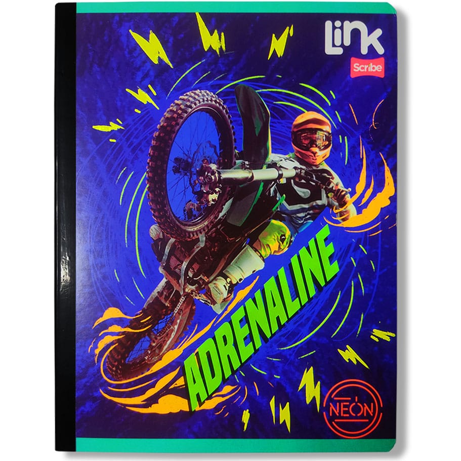 Cuaderno Cosido Link Scribe Neon Hombre Motivo 9 Cod. 7701103532254-min