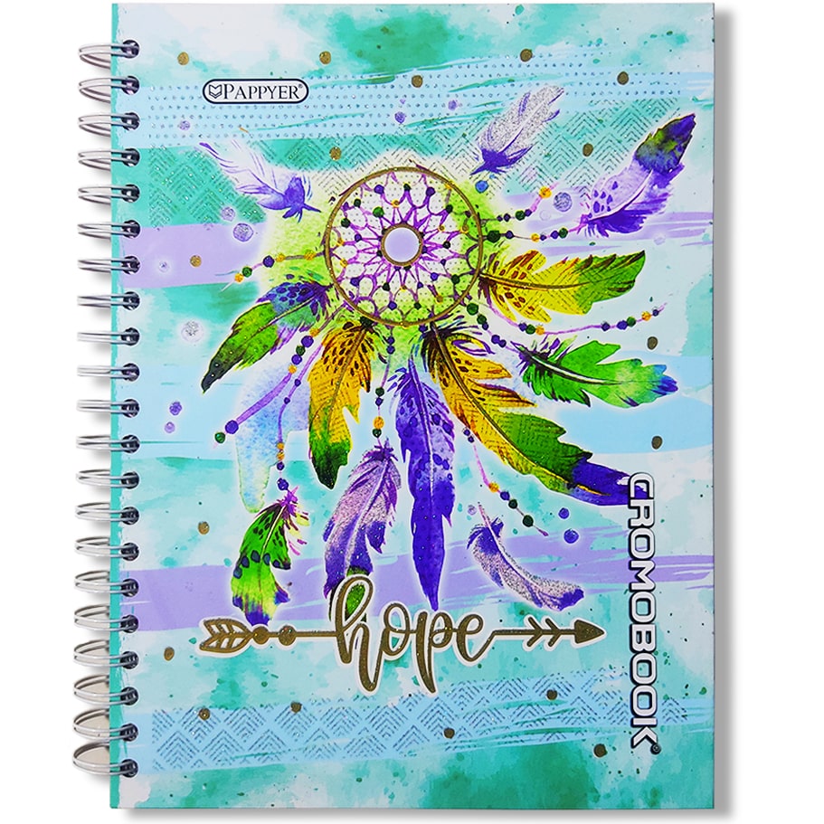 Cuaderno Argollado 5 Materias Pappyer Cromobook Tamaño 105 Mujer - Motivo 2 Cod. 7707188186757-min