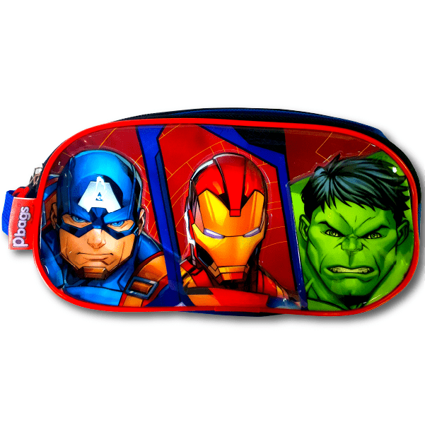 3Cartuchera Ovalada Primavera P.Bags 2 Bolsillos Avengers Ref. 1976_007 Cod. 7707406352957-min