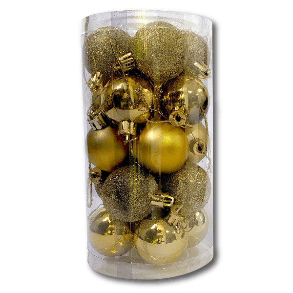Set Bolas Navideñas Doradas X20 Ref. BT4CMX20-AP