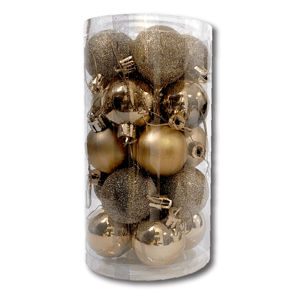 Set Bolas Navideñas Plateadas X20 Ref. BT4CMX20-AP