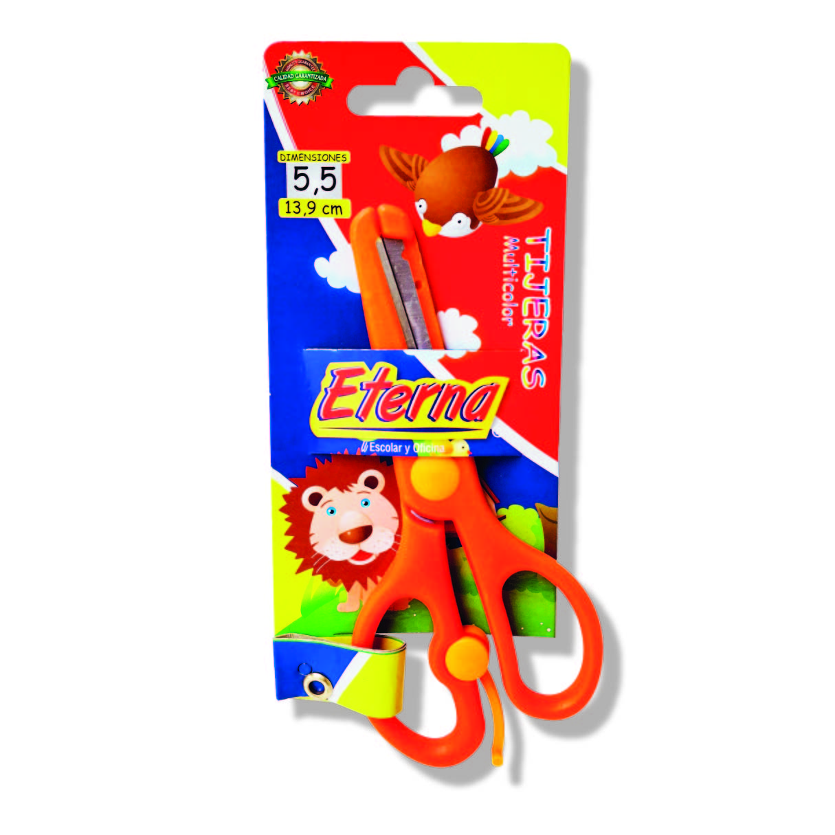 TIJERAS ETERNA ERGONOMICA - NARANJA